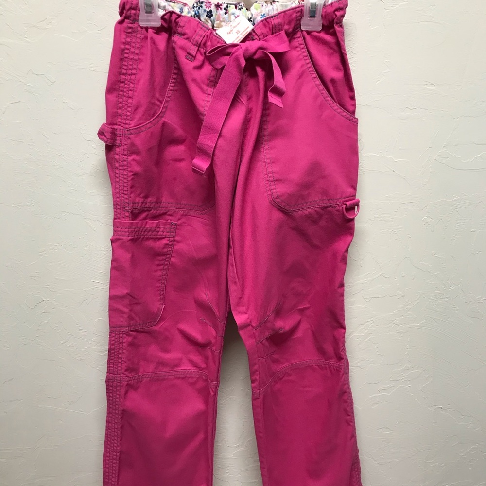Koi ex small fushia scrub pants